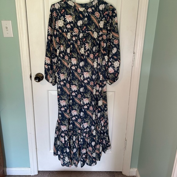 Anthropologie dRA Blue Floral Boho Messie Dress - Size Medium - Picture 8 of 10